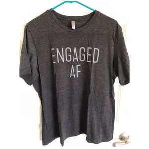 Engaged AF t-shirt - women’s XL